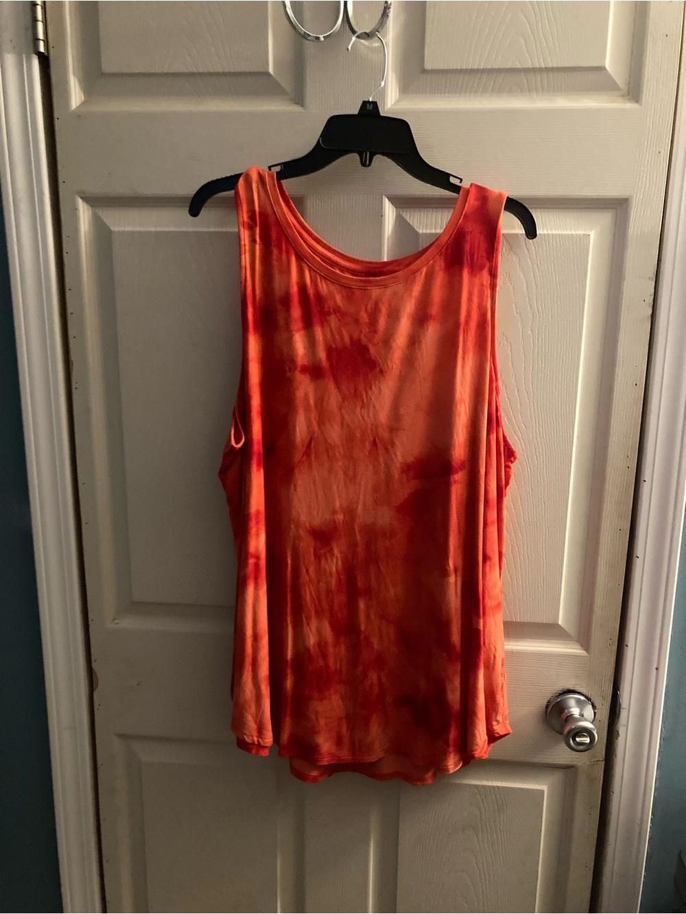 Women's Orange Tie-Dye Sleeveless Tank Top Old Navy Size XXL